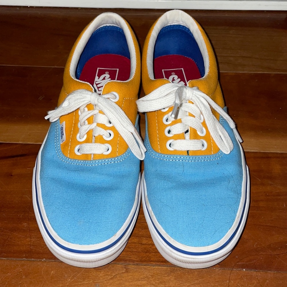multi colored authentic vans